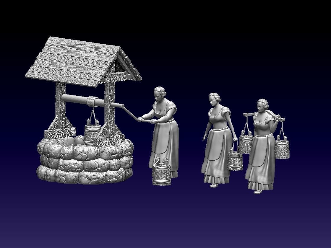 WELL AND WOMEN 3D print model_22