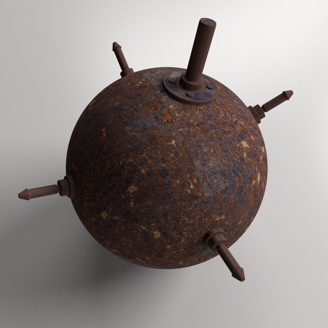 Naval Mine 3D model_2