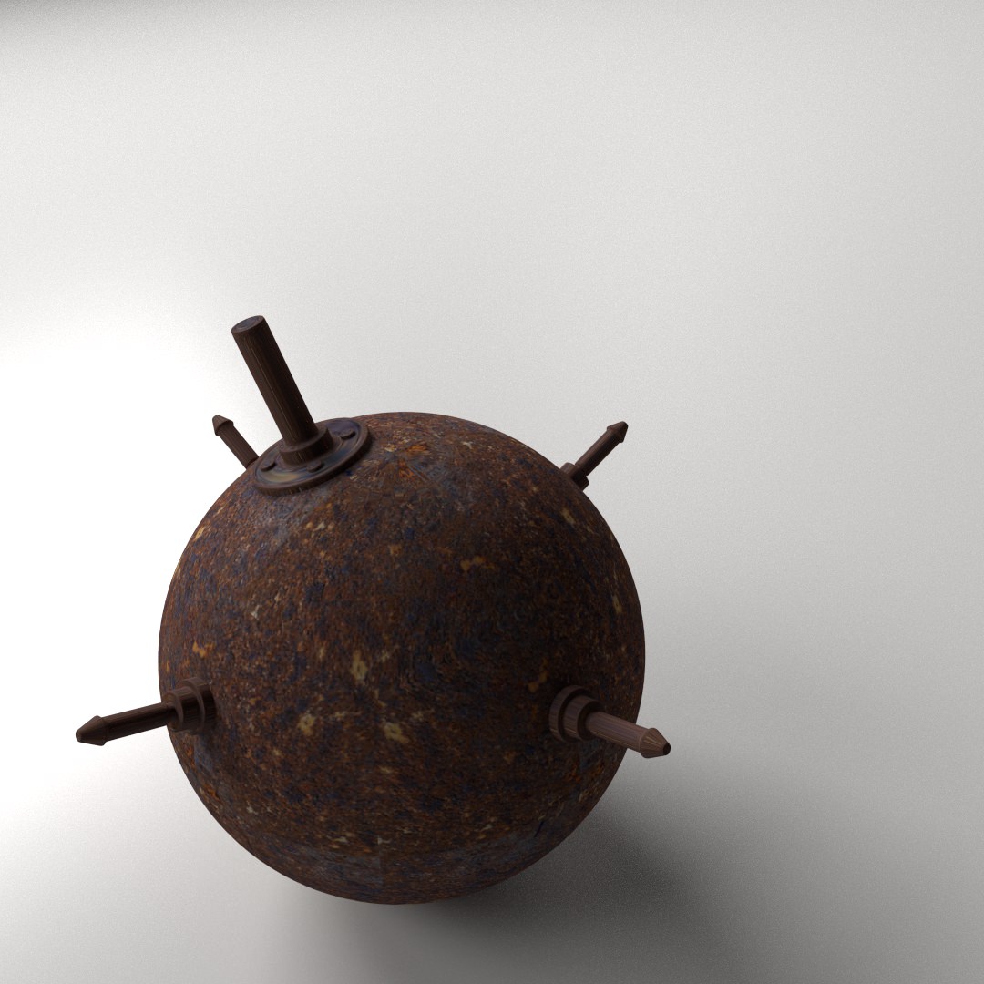 Naval Mine 3D model_1
