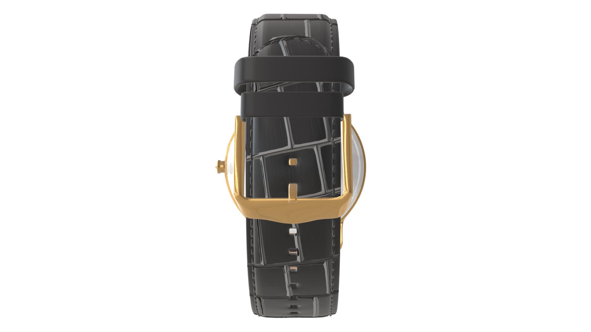 Titan Filigree by Nebula - 18 Karat Solid Gold Analog Watch1 Low-poly 3D model_3