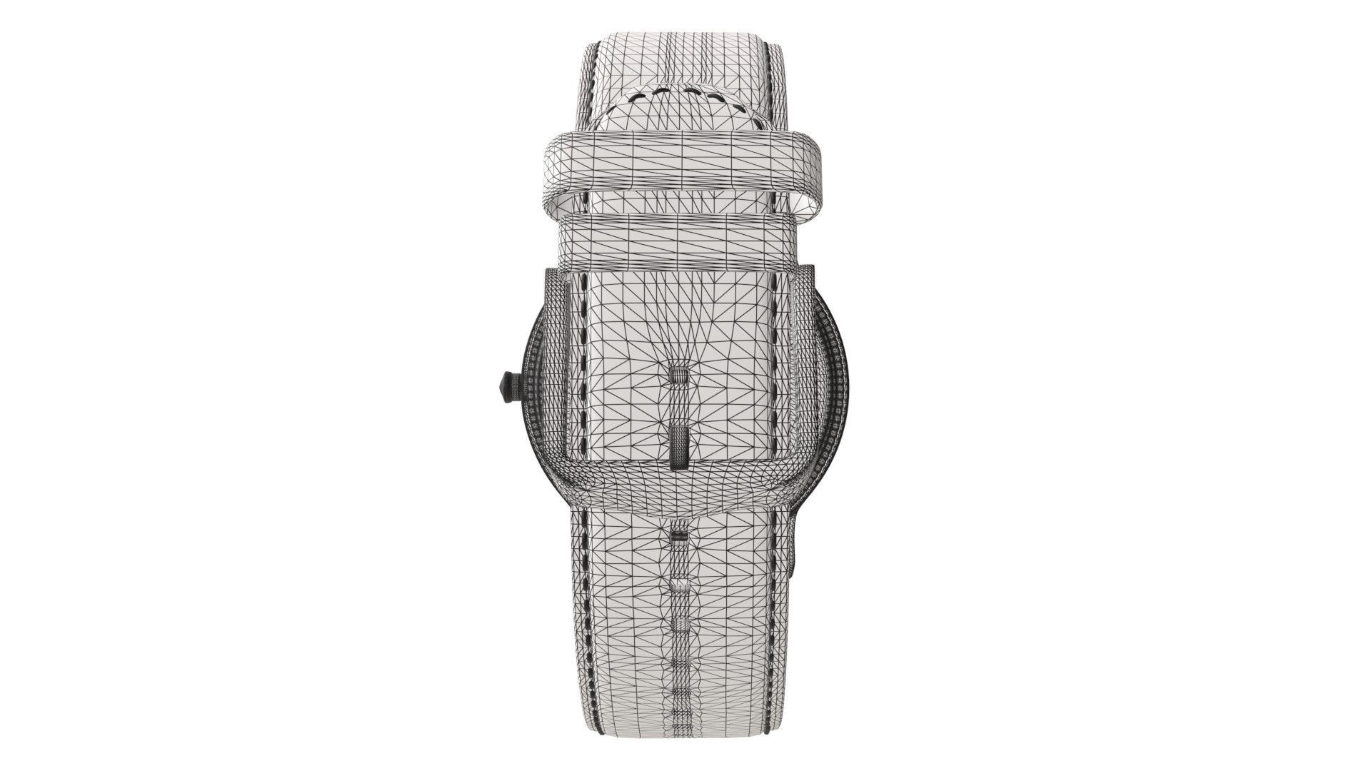 Titan Filigree by Nebula - 18 Karat Solid Gold Analog Watch1 Low-poly 3D model_7