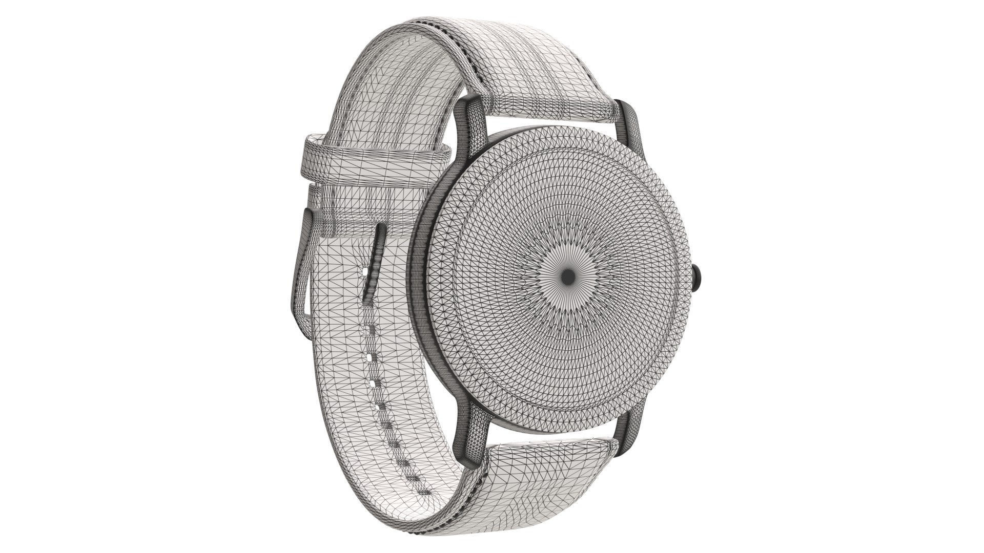 Titan Filigree by Nebula - 18 Karat Solid Gold Analog Watch1 Low-poly 3D model_10