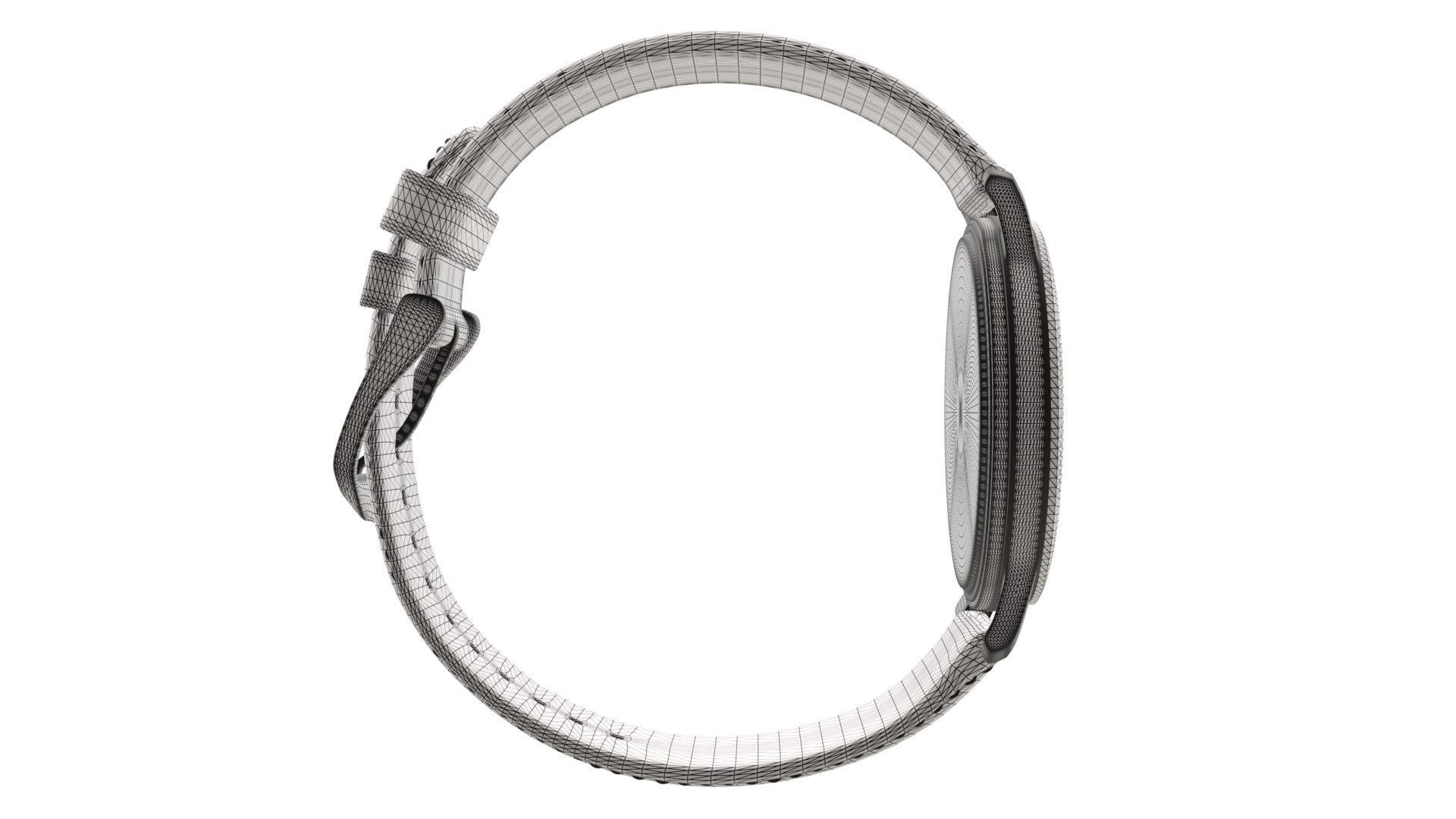 Titan Filigree by Nebula - 18 Karat Solid Gold Analog Watch1 Low-poly 3D model_9