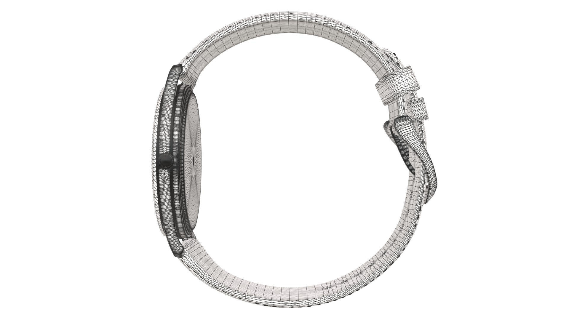 Titan Filigree by Nebula - 18 Karat Solid Gold Analog Watch1 Low-poly 3D model_8