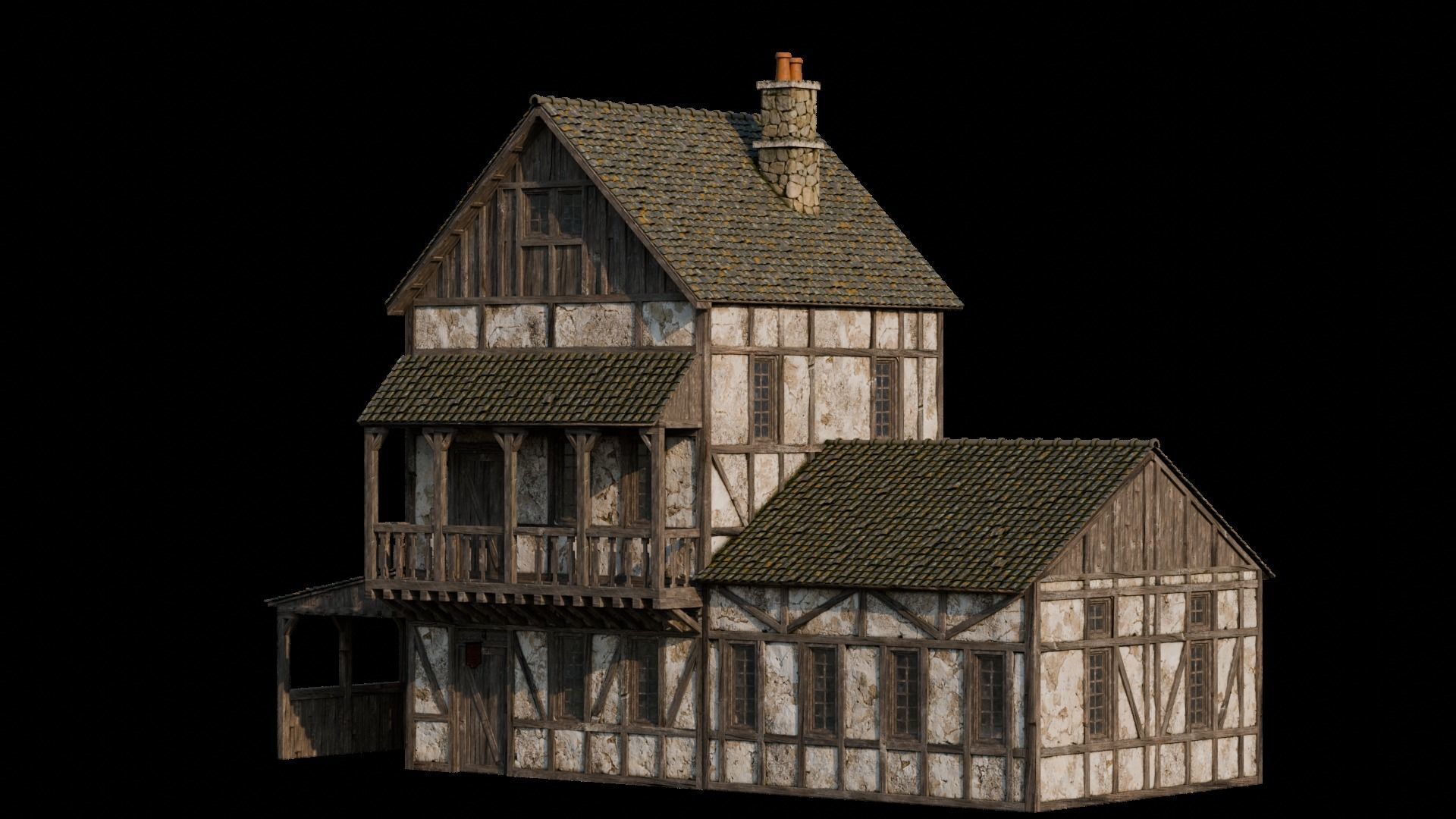 Medieval Landscape 3d Scene 3D model_37