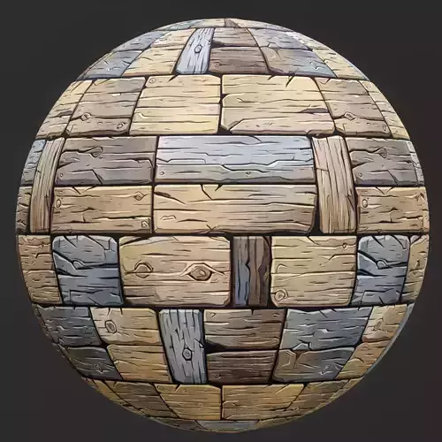 Stylized Wood Seamless Texture 