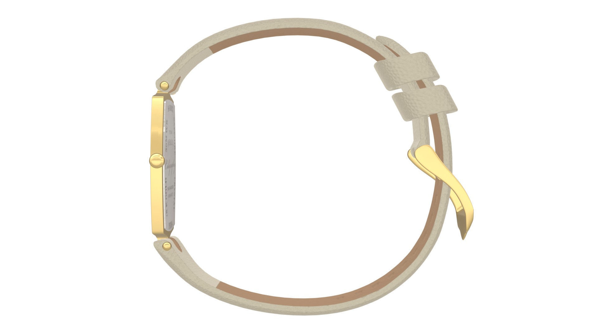 Titan Calligraphy by Nebula - 18 Karat Solid Gold Analog Watch11 Low-poly 3D model_3