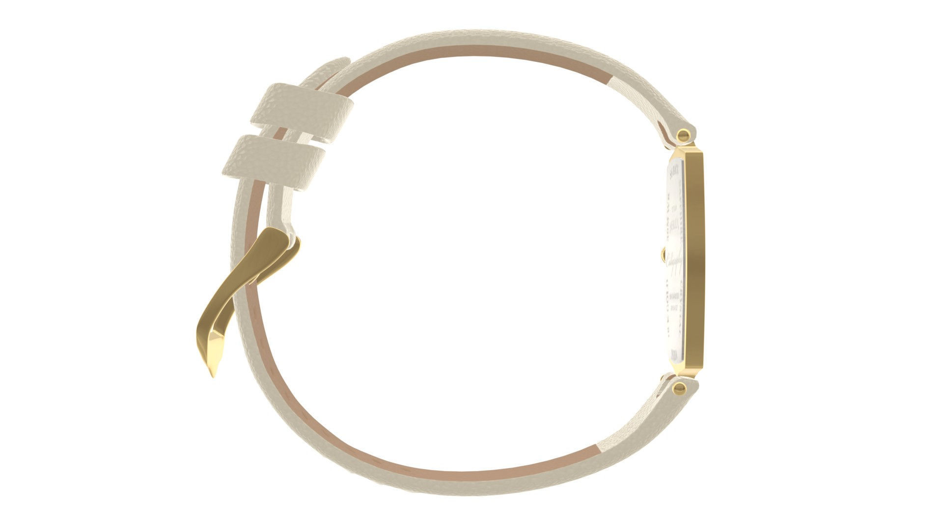 Titan Calligraphy by Nebula - 18 Karat Solid Gold Analog Watch11 Low-poly 3D model_4