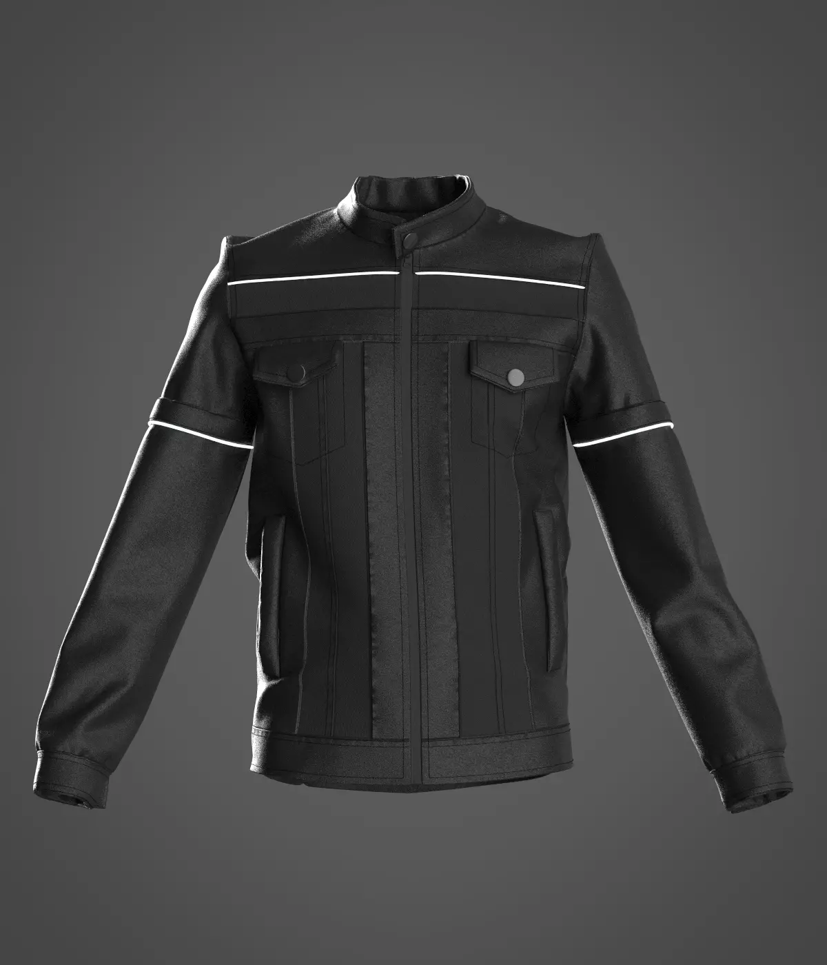 Motorcu ceketi 3D model_0