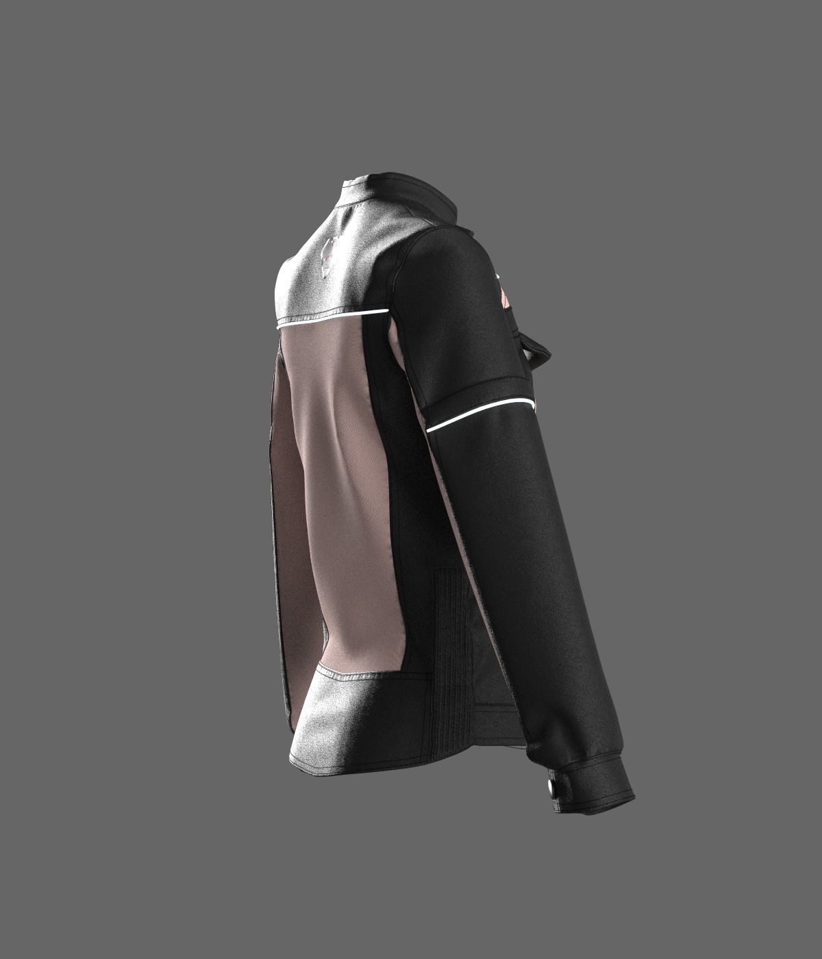 Motorcu ceketi 3D model_6