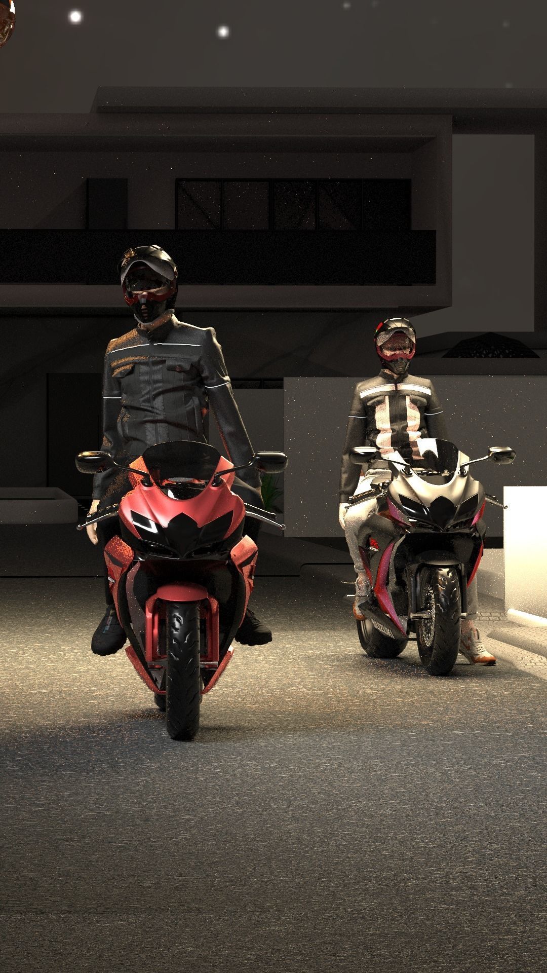 Motorcu ceketi 3D model_2