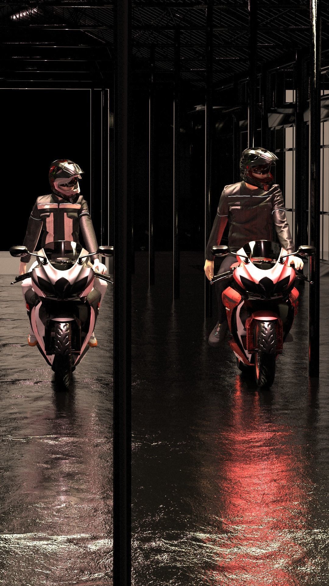 Motorcu ceketi 3D model_5