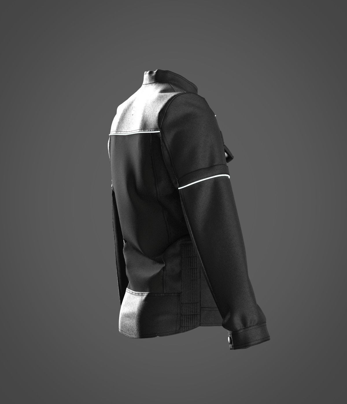 Motorcu ceketi 3D model_1