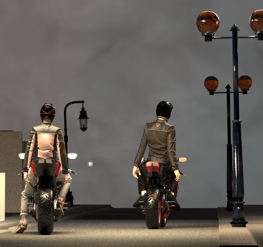 Motorcu ceketi 3D model_4