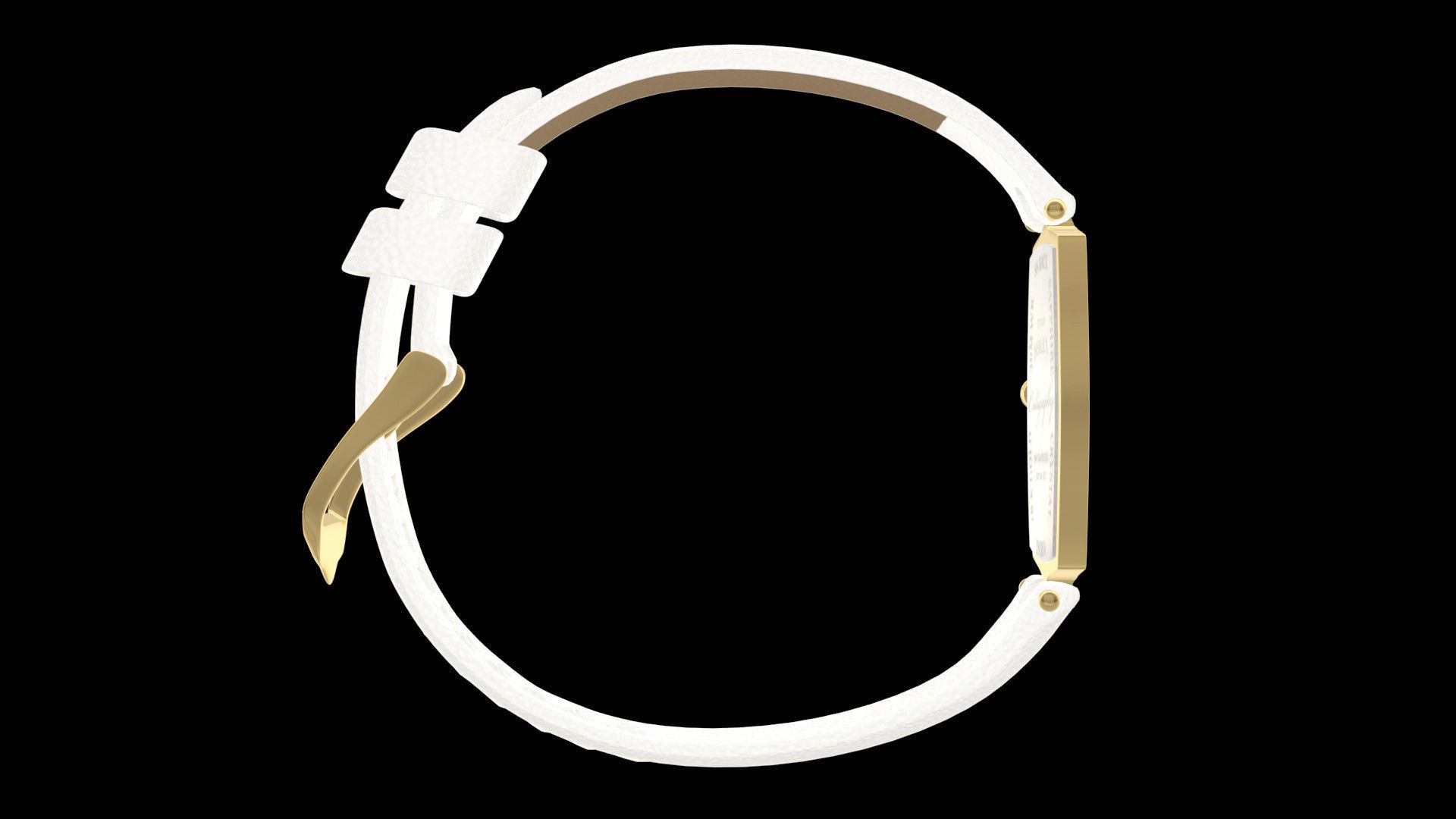 Titan Calligraphy by Nebula - 18 Karat Solid Gold Analog Watch2 Low-poly 3D model_4