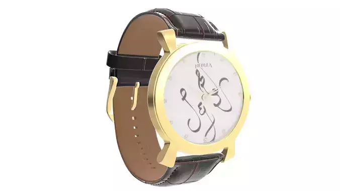 Titan Calligraphy by Nebula - 18 Karat Solid Gold Analog Watch4