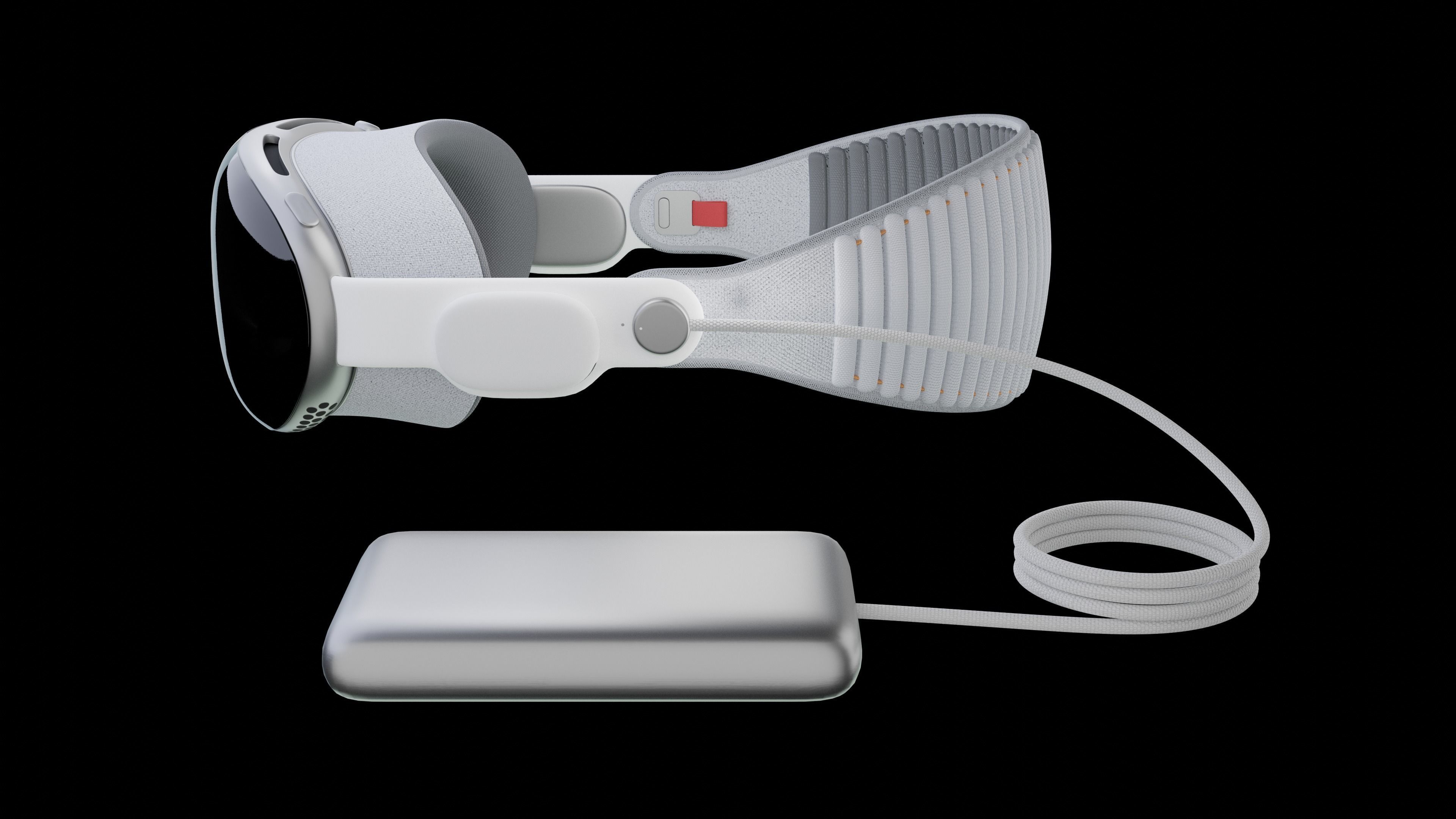 Apple Vision Pro Maya Low-poly 3D model_4