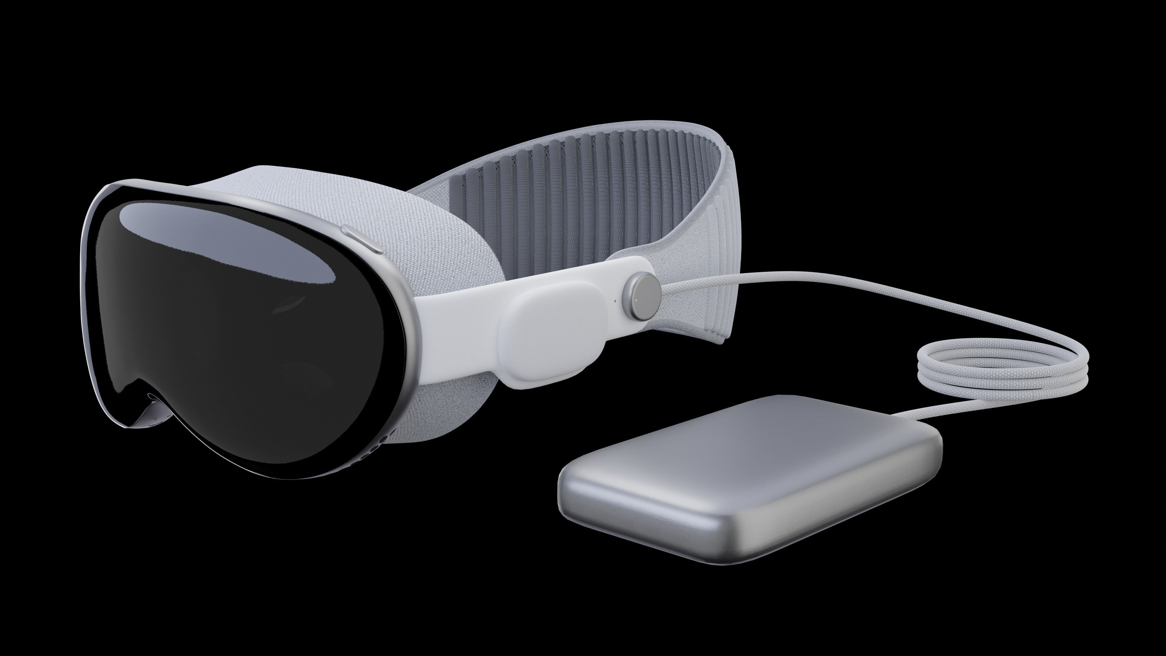 Apple Vision Pro Maya Low-poly 3D model_3