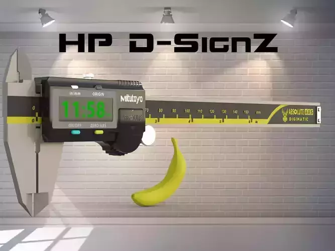 VERNIER CALIPER WALL CLOCK