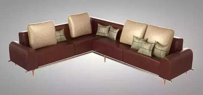 Sofa 05 Low-poly 3D model