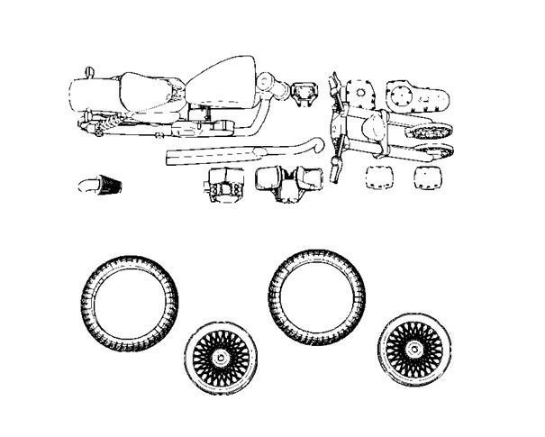1 to 24 scale Motorcycle Harley Davidson 48 ready to be printed 3D print model_8