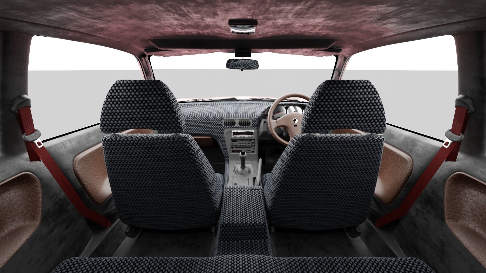 NISSAN Silvia s13 origin 3D model_2