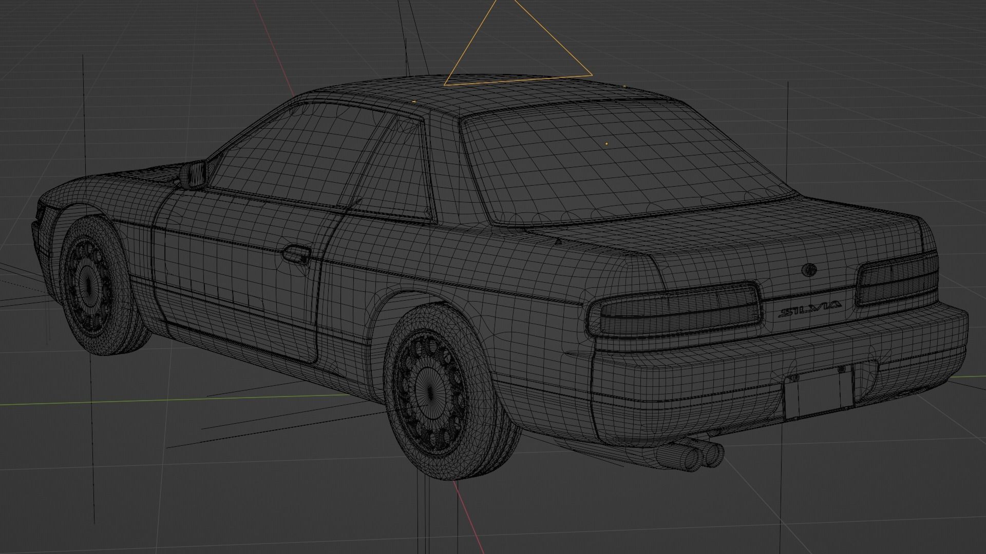 NISSAN Silvia s13 origin 3D model_4