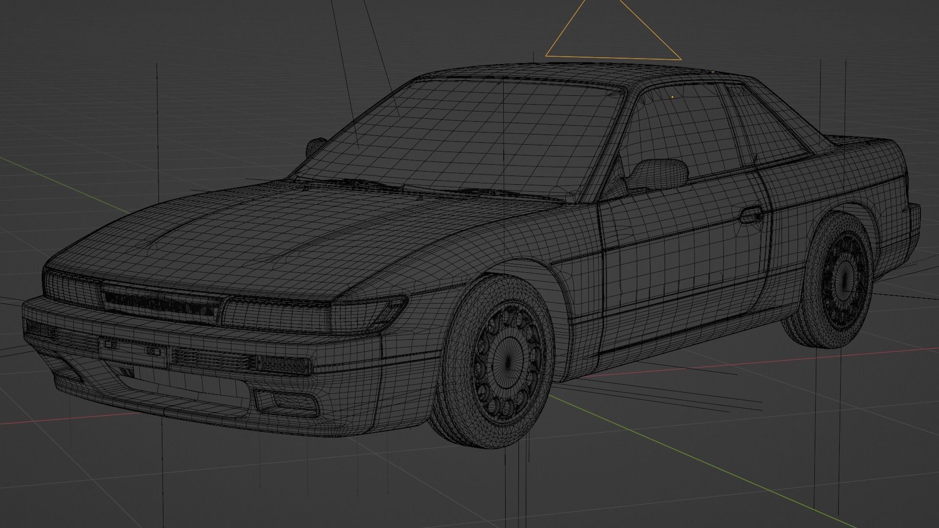 NISSAN Silvia s13 origin 3D model_3