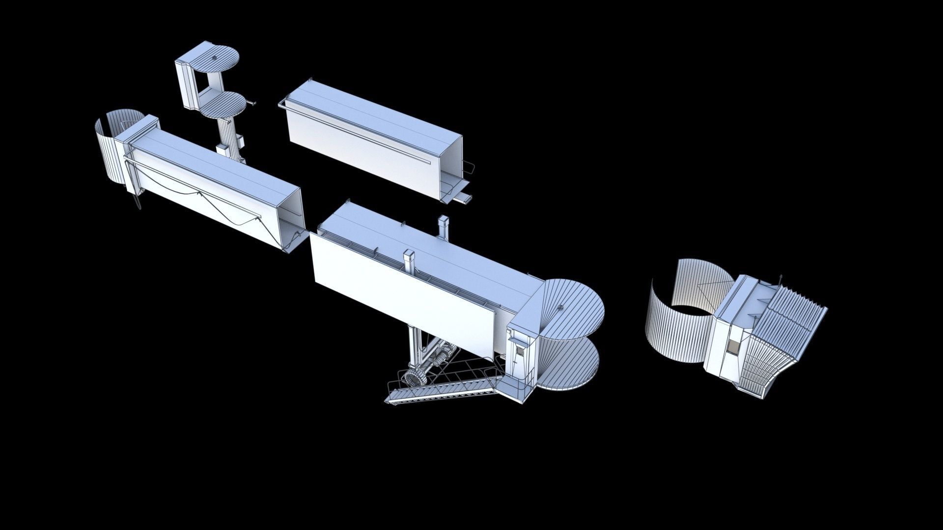 Airport Jetway 3D model_25