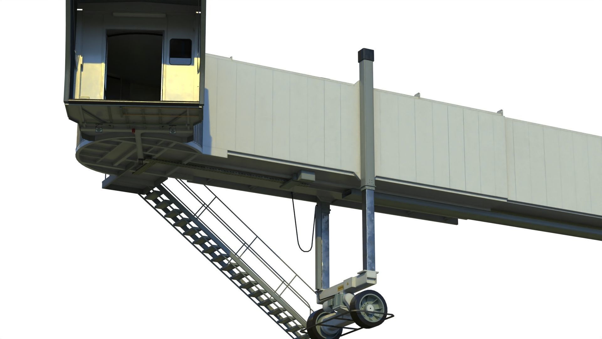 Airport Jetway 3D model_8