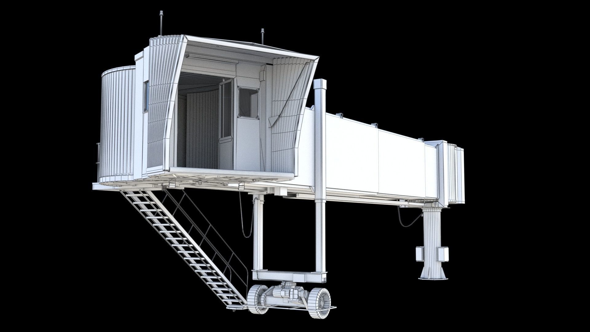 Airport Jetway 3D model_23