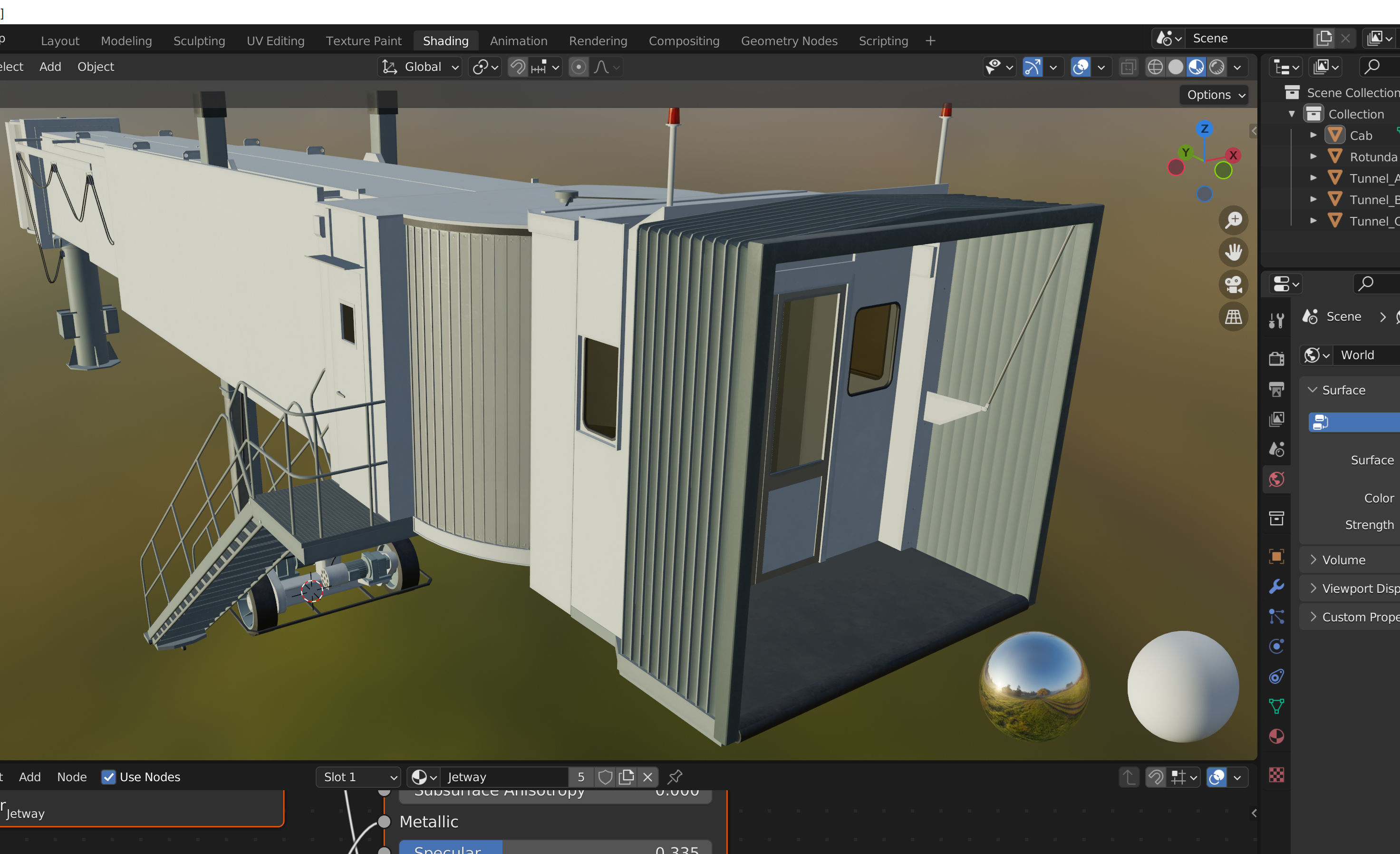 Airport Jetway 3D model_18