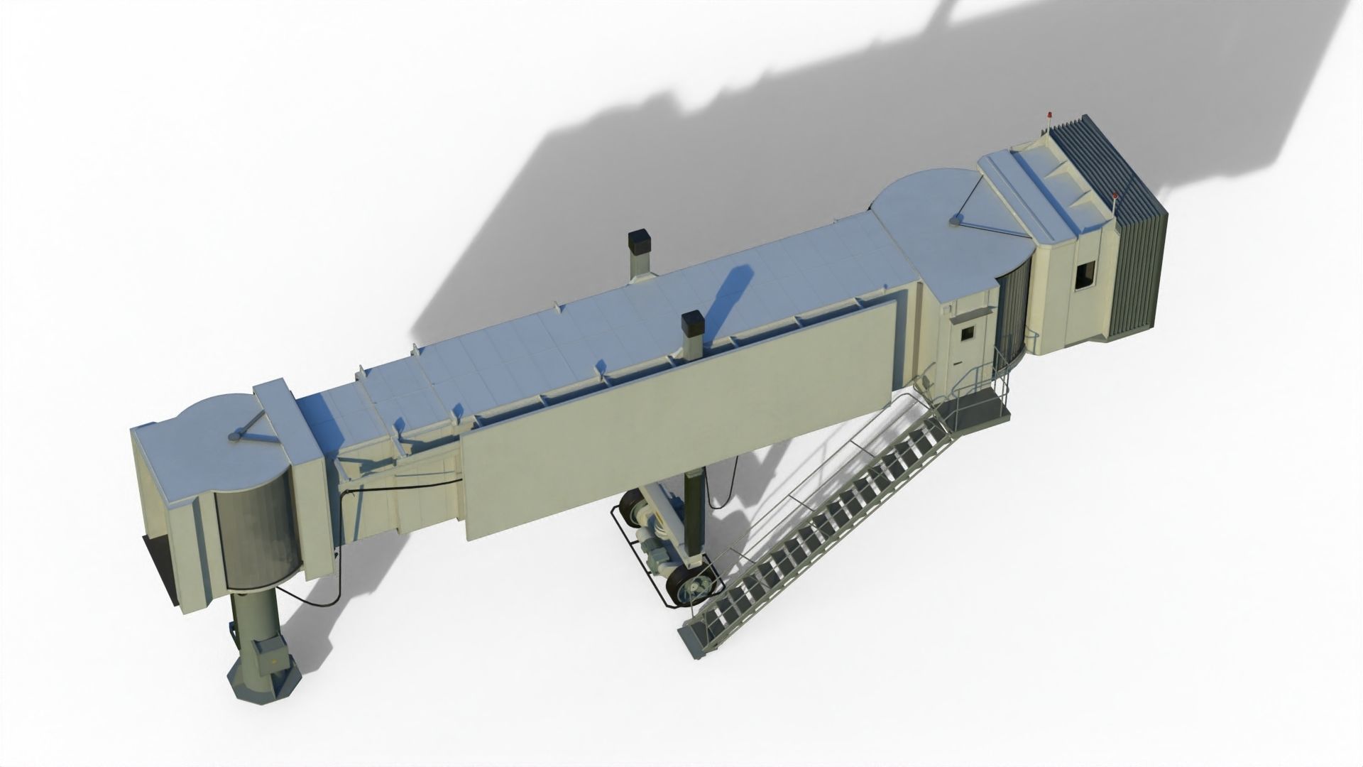 Airport Jetway 3D model_12