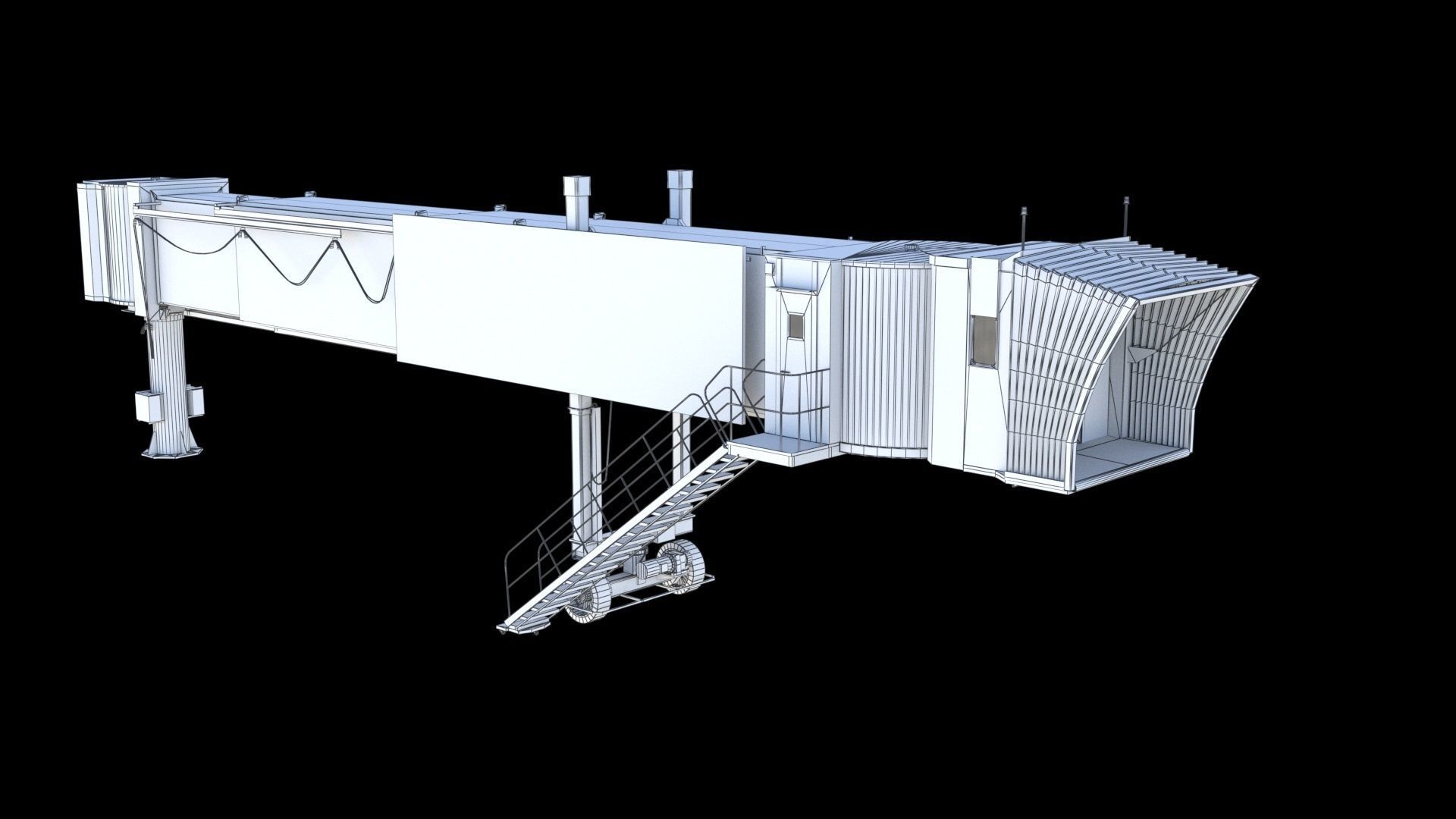 Airport Jetway 3D model_24