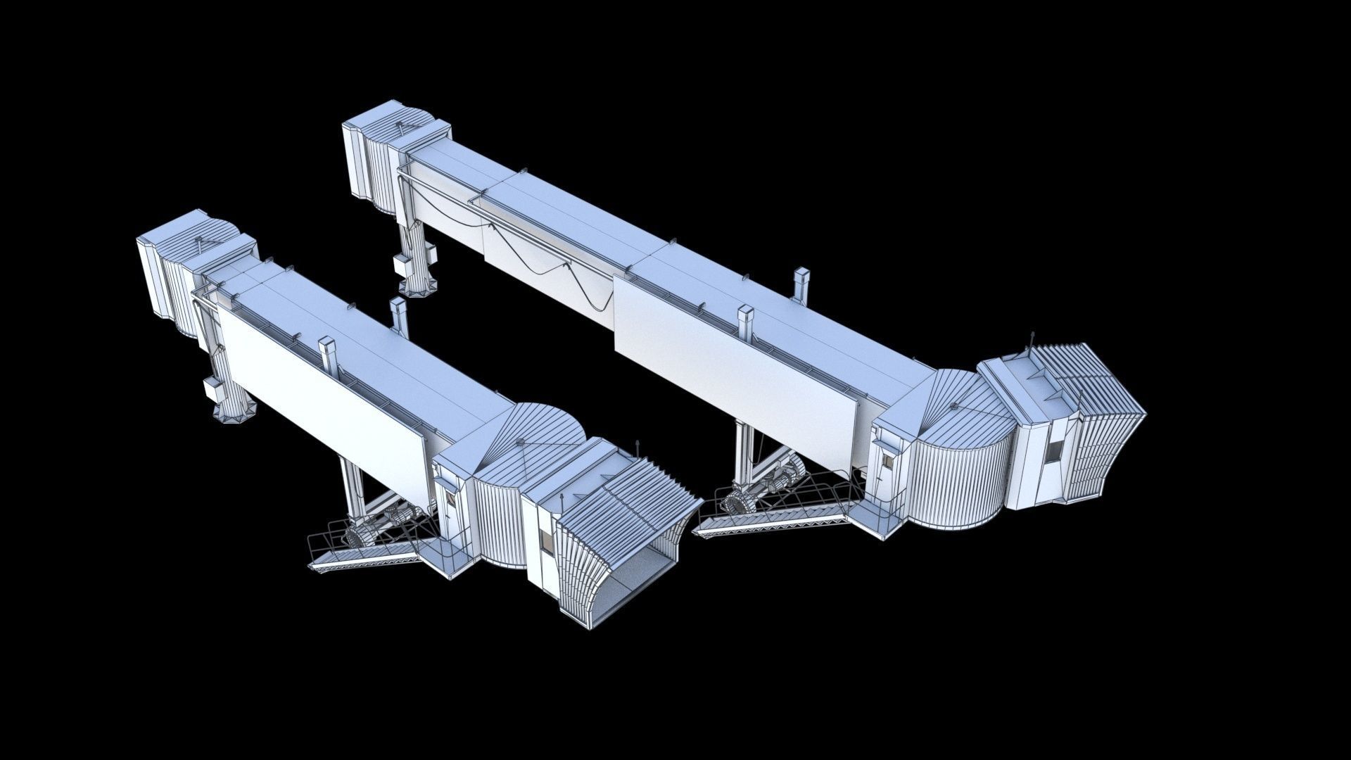 Airport Jetway 3D model_26