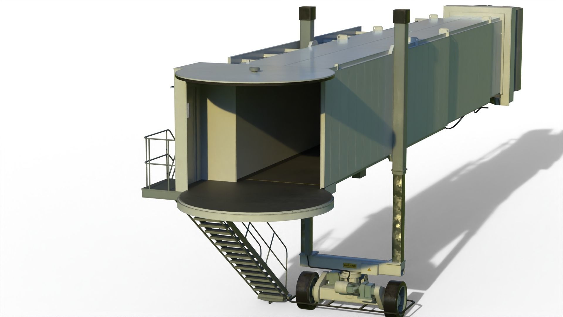 Airport Jetway 3D model_6