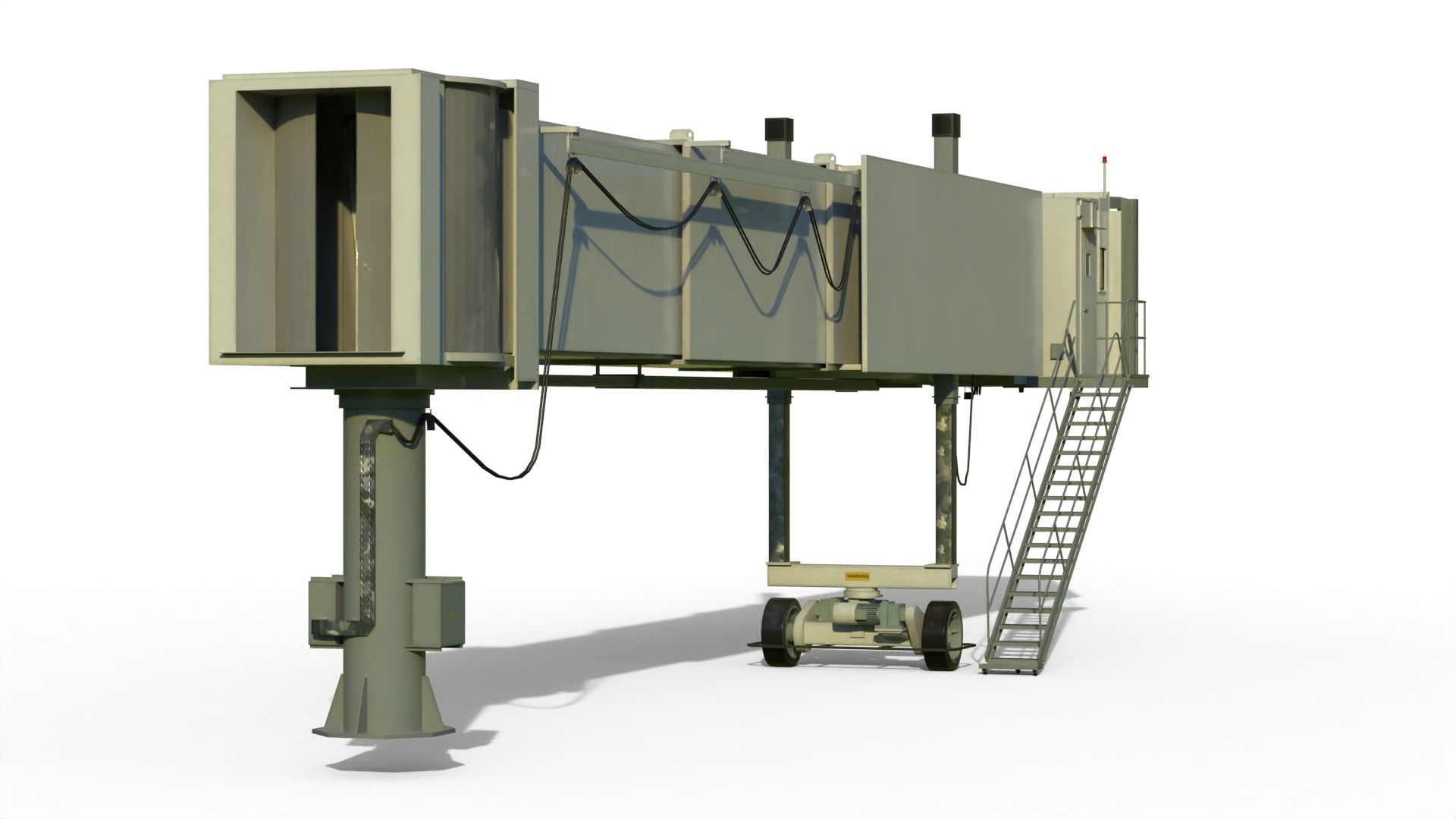 Airport Jetway 3D model_10