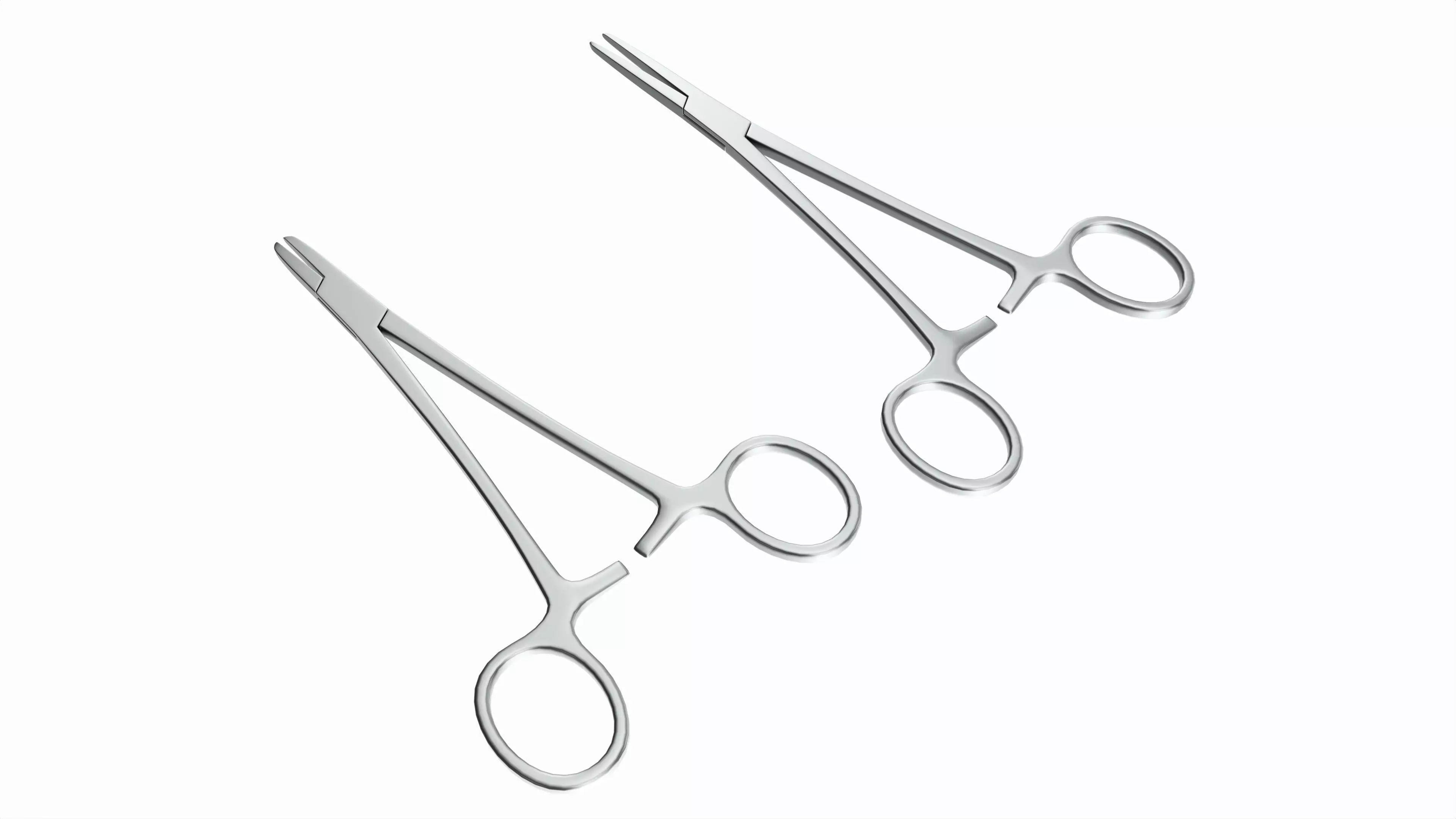 Needle Holder Surgical Instrument Set 3D model