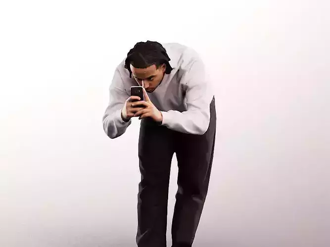 Ahmat 15113 - Young Black Man Taking Picture