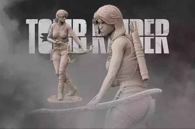 Lara Croft 3D Print Ready 3D print model
