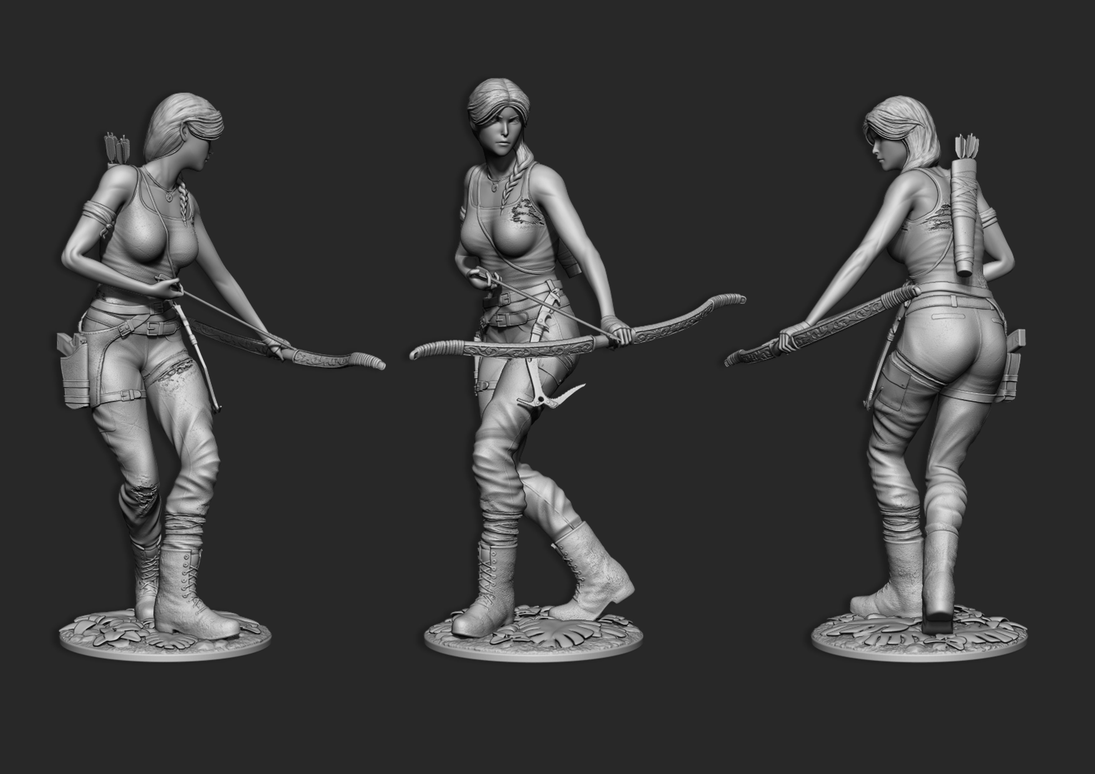 Lara Croft 3D Print Ready 3D print model_2