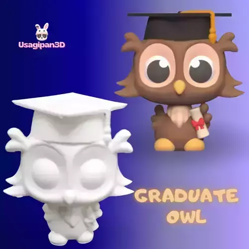 Graduate Owl 3D print model