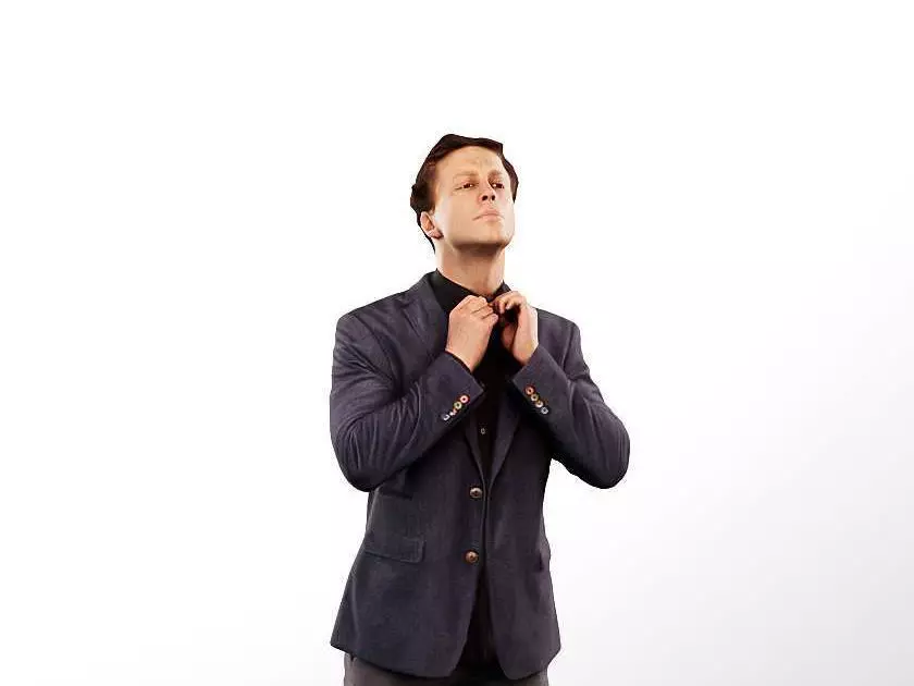 Enno 14823 - Standing Elegant Man Low-poly 3D model_0