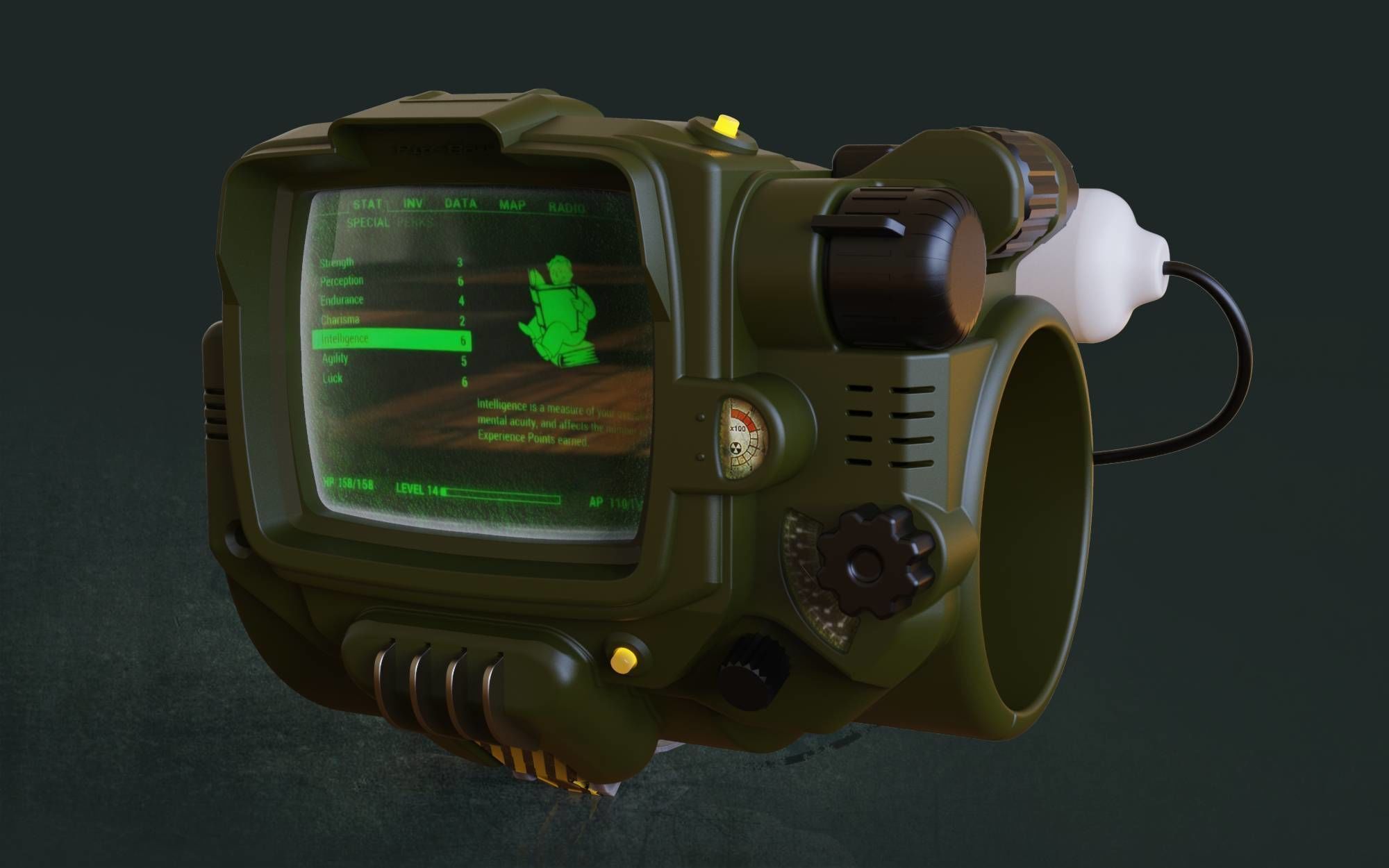 Pip Boy - Fallout 3D model_13