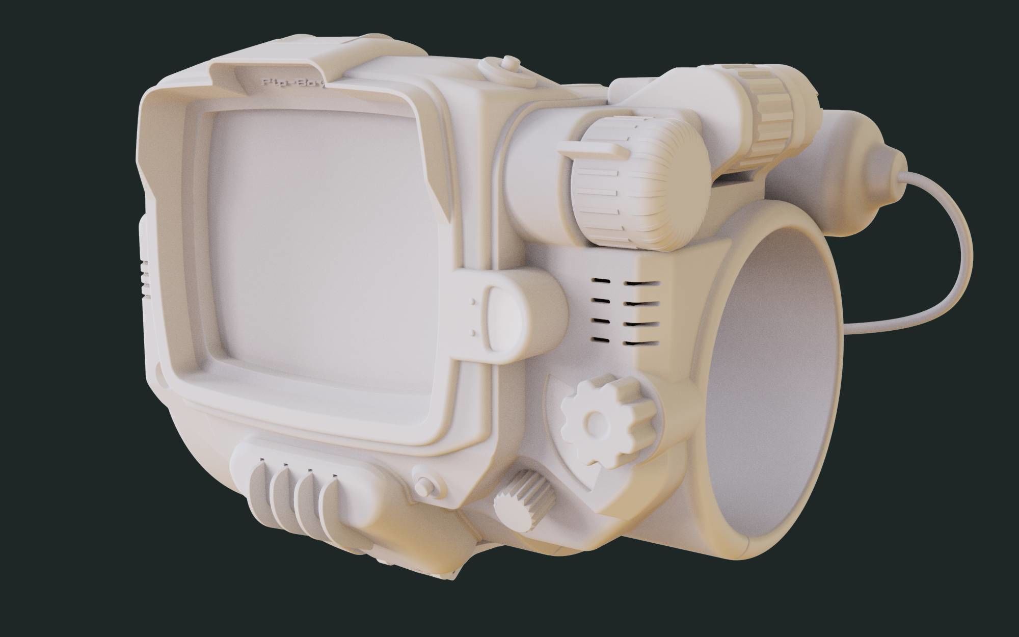 Pip Boy - Fallout 3D model_2