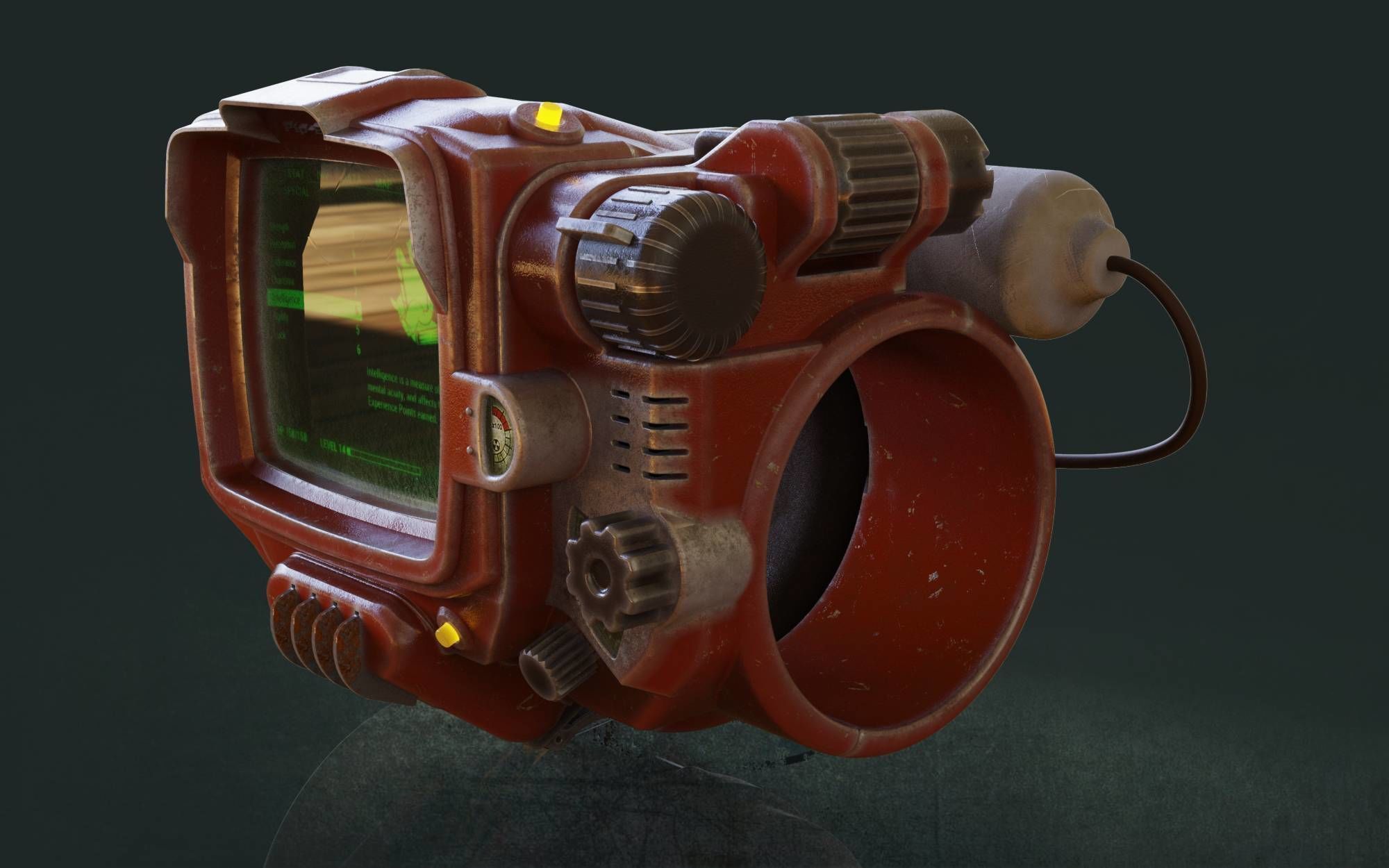 Pip Boy - Fallout 3D model_11