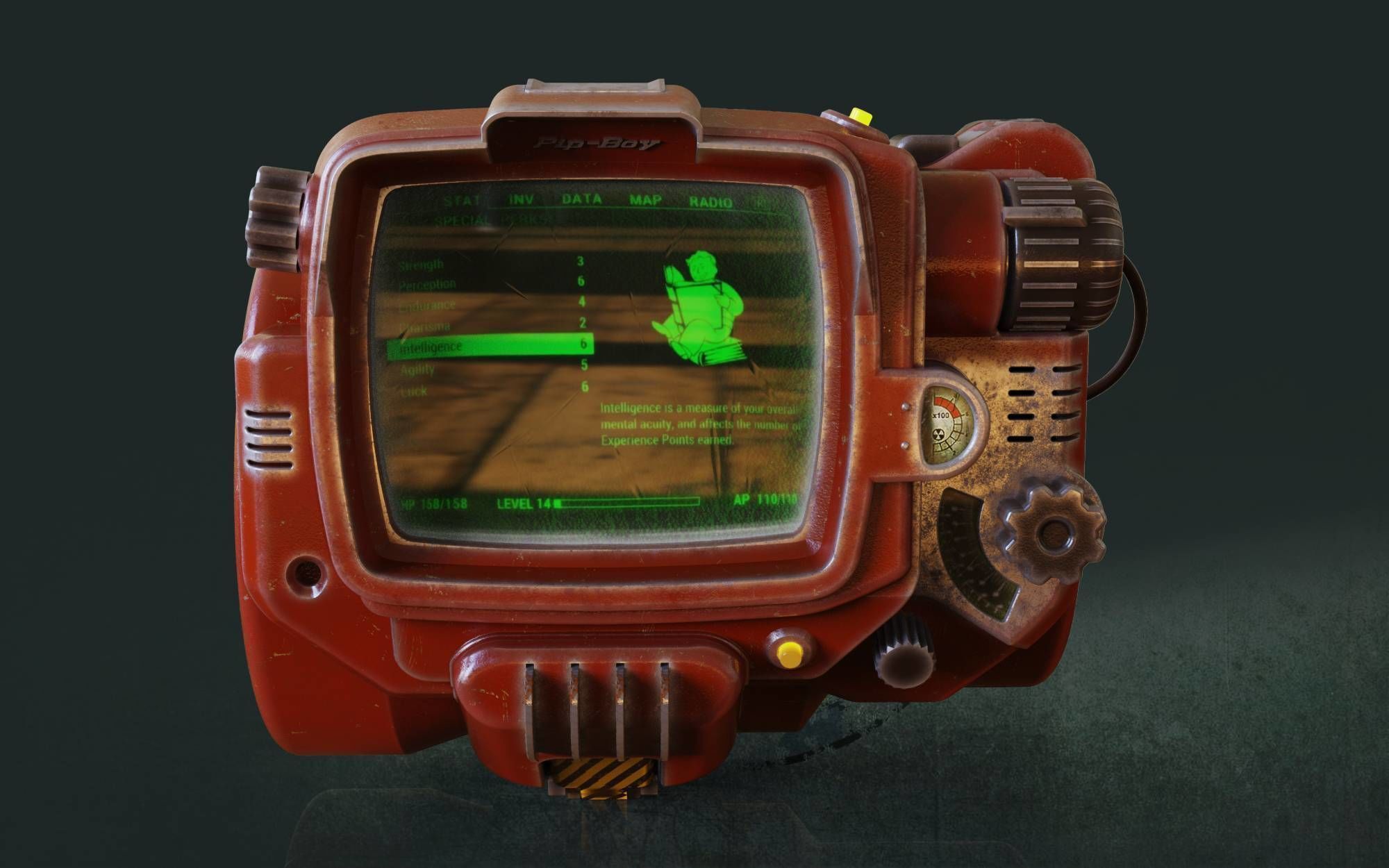 Pip Boy - Fallout 3D model_12