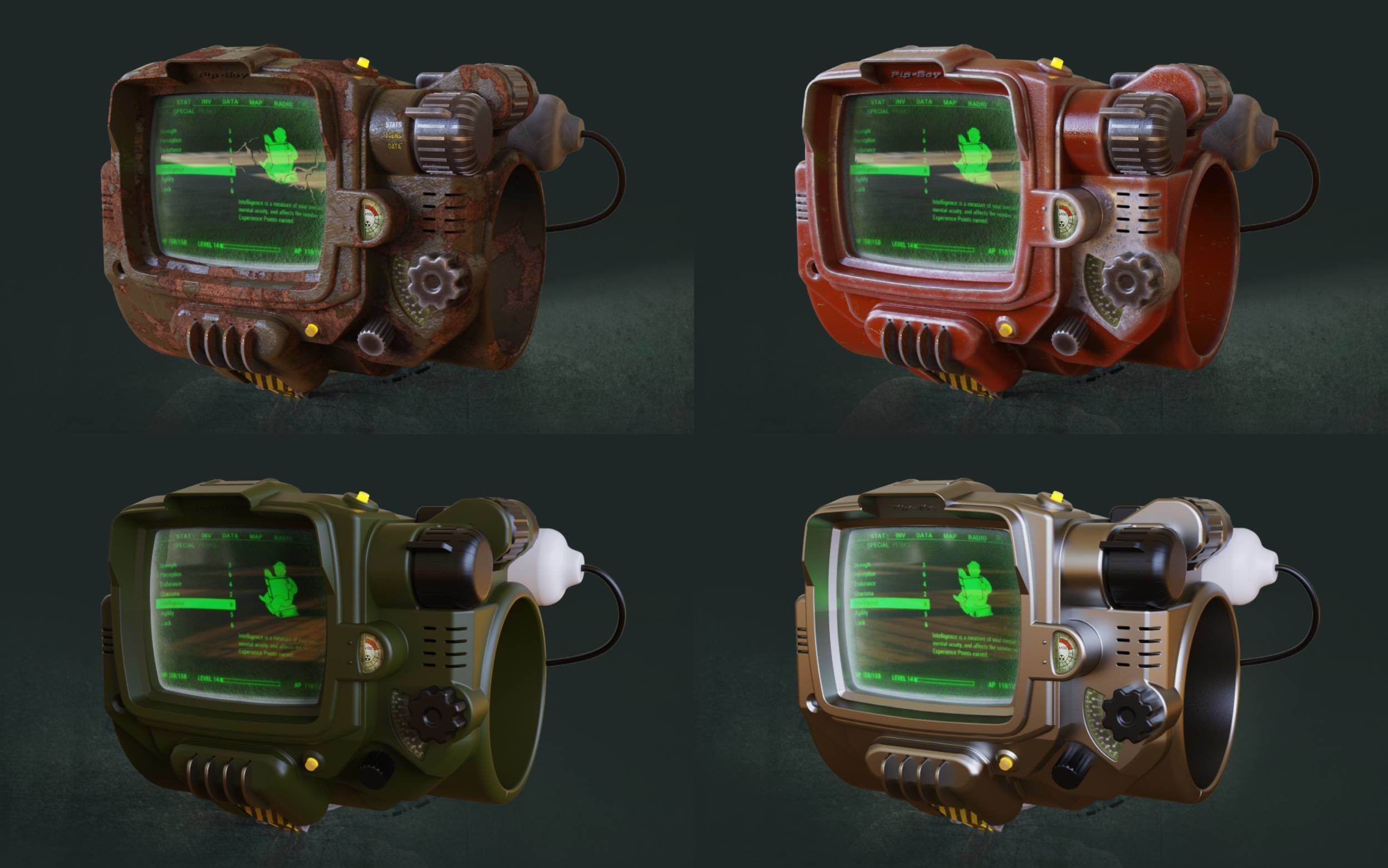 Pip Boy - Fallout 3D model_1