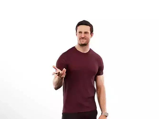 Sascha 14764 - Standing Casual Man Talking