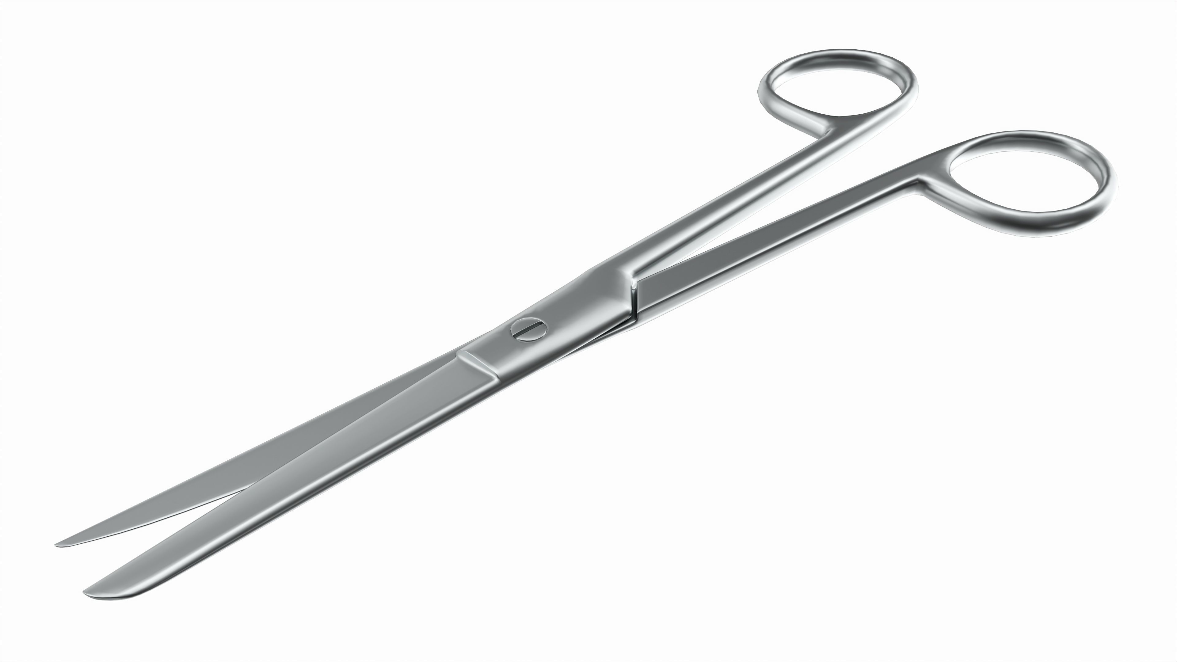 Operating Scissors Surgical Instrument 3D model_2